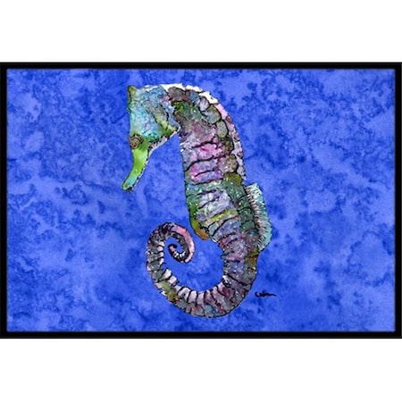 Carolines Treasures 8639JMAT Seahorse Indoor Or Outdoor Doormat; 24 X 36 In.